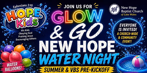Glow & Go New Hope Water Night