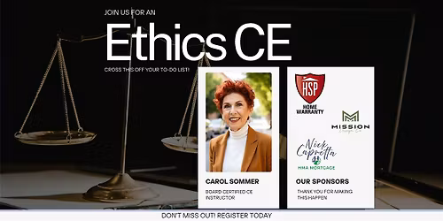 Ethics Continuing Ed!  Knock this off your to-do list!