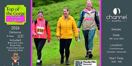 Top of the Gorge Walking Challenge 2026