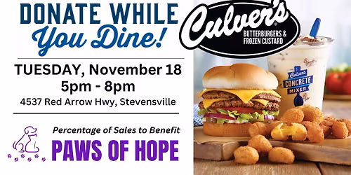 Culver's Give Back Night!