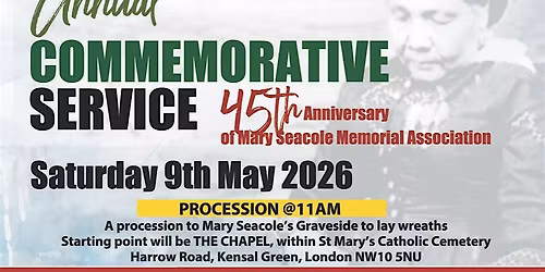Mary Seacole Commemorative  Service & Lunch