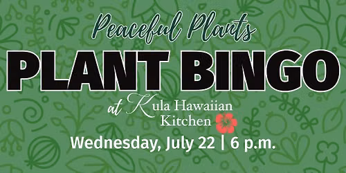 Plant Bingo with Peaceful Plants