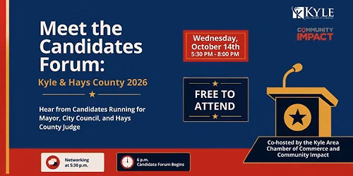 Meet the Candidates Forum: Kyle & Hays County 2026