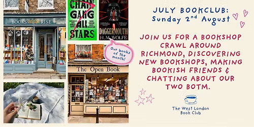 July BIG Book Club: Book Shop Crawl!