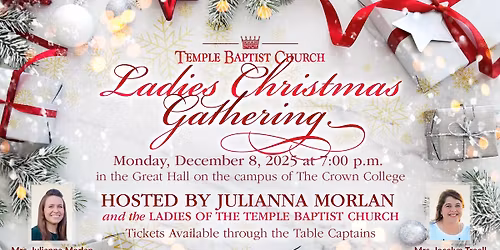 Temple Baptist Church Ladies Christmas Gathering