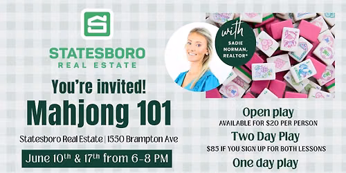  Mahjong 101 with Sadie