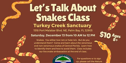 Let's Talk About Snakes Class