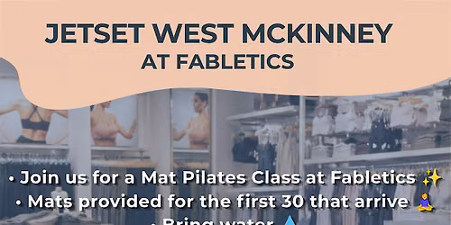FREE Workout with JetSet Pilates at Fabletics Legacy West