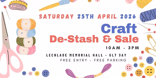 Spring Craft Sale and De-Stash