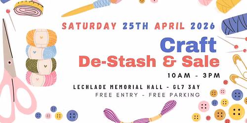 Spring Craft Sale and De-Stash