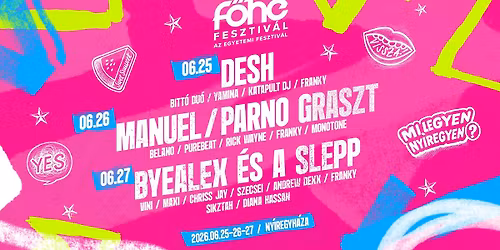 F\u0150HE FESZTIV\u00c1L 2026 NY\u00cdREGYH\u00c1ZA