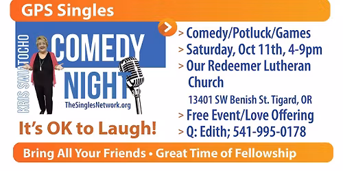 Christian Comedy, Potluck, and Game Night!