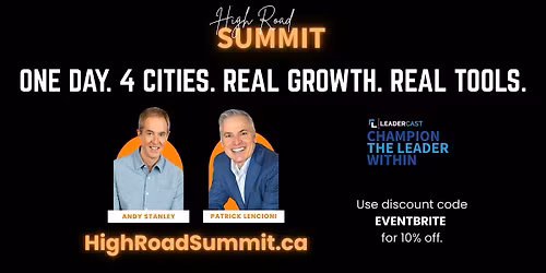 High Road Summit ~ Champion the Leader Within