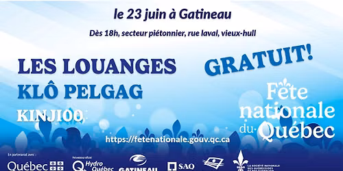 Les Louanges, Klô Pelgag et Kinji00 à Gatineau