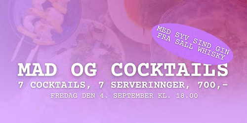 MAD & COCKTAILS - med Syv Sind Gin