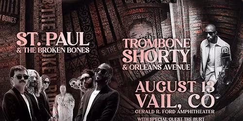 Trombone Shorty and Orleans Avenue and St. Paul and The Broken Bones at Marymoor Park - Marymoor Live Music Venue