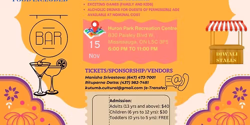 Kutumb cultural foundation presents Mississauga Diwali Gala