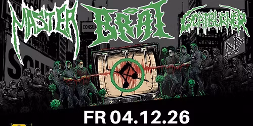 Campaign for Musical Destruction 2026 - Napalm Death + Master + Brat + Goatburner