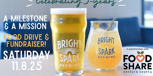 Bright Spark 3-Year Anniversary & Food Share Fundraiser!