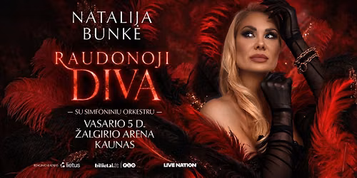 Natalija Bunk\u0117 su simfoniniu orkestru - Raudonoji Diva - Kaunas