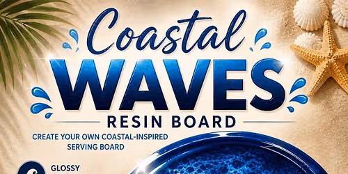 \ud83c\udf0a\u2728 COASTAL WAVES CHARCUTERIE RESIN TRAY \u2728\ud83c\udf0a
