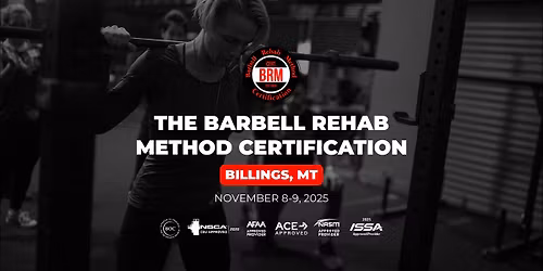 Billings, MT | Barbell Rehab Method Certification