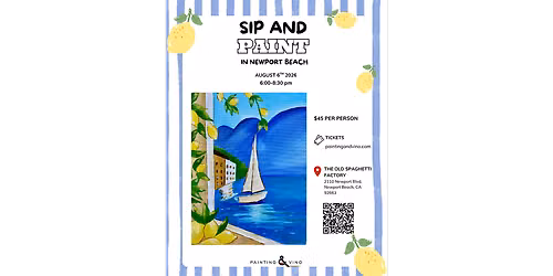 Sailing Into an Italian Summer - Paint and Sip in Orange County | Classpop!\u2122