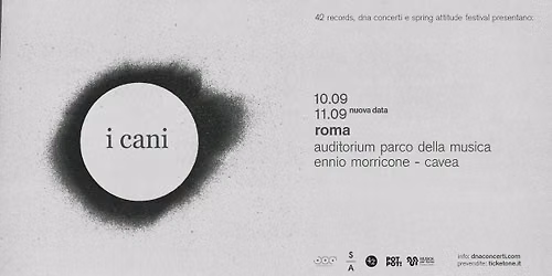 i cani live a Roma | 10-11.09.2026