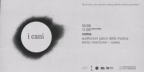 i cani live a Roma | 10-11.09.2026