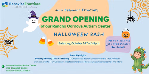 Behavior Frontiers Rancho Cordova Autism Center & Halloween Bash