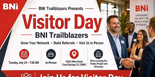 BNI TRAILBLAZERS Visitor's Day