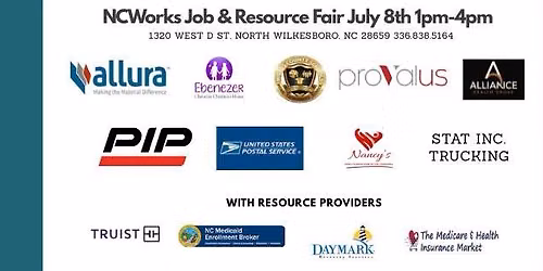 July Job and Resource Fair at NCWorks Career Center Wilkes