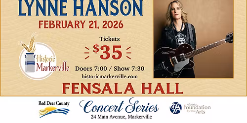 Fensala Hall Concert Series presents LYNNE HANSON