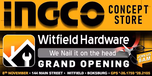 Witfield Hardware INGCO Concept Store Grand Opening