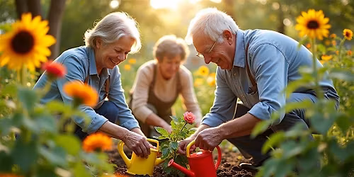 Spring Planting Party at Burien Best Care Home