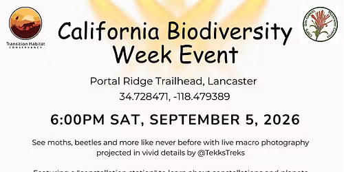 California Biodiversity Week Event