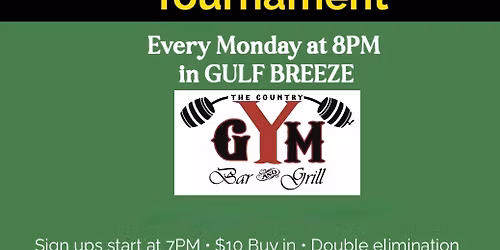 Pool Tournament at The Country Gym in Gulf Breeze