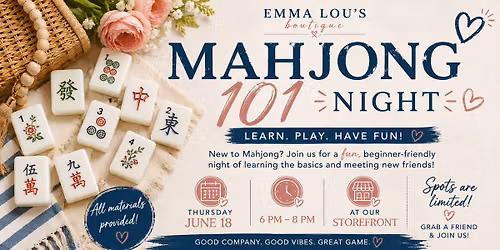 Mahjong 101 Class