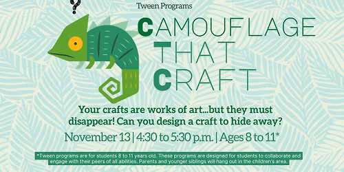 Tween Programs: Camouflage that Craft!