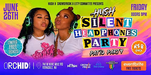 Hush Silent Headphones Party:  R&B vs Trap