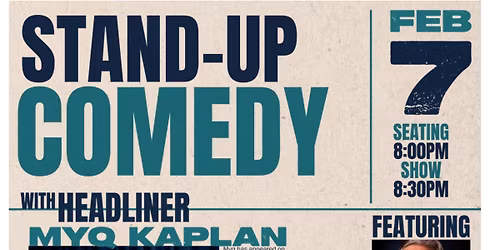 Myq Kaplan comes to headline Crooked Mouth!!
