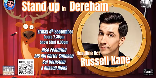 Stand Up in Dereham with headliner Russel Kane
