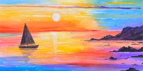 Paint a sailboat sunset at The Grand Hotel Eastbourne