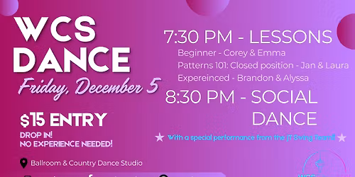 West Coast Swing Dance!