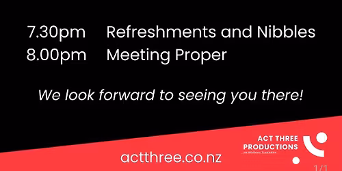 Act Three Productions AGM