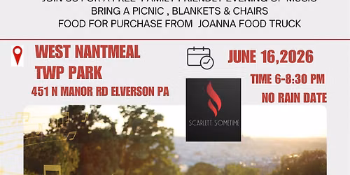 West Nantmeal Music In the Park- Free