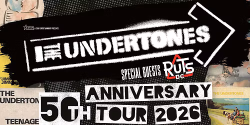The Undertones 50th Anniversary Tour with special guest Ruts DC | Uppsala