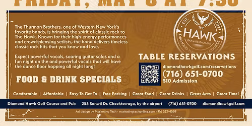 THE THURMAN BROTHERS @ The Hawk!