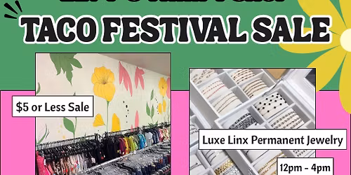 Elvy\u2019s Thrift Shop Taco Festival Sale \ud83c\udf2e