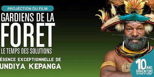Projection du film Gardiens de la for\u00eat en pr\u00e9sence de Mundiya Kepanga